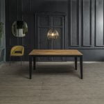 Space N 156 tavolo allungabile nero rovere