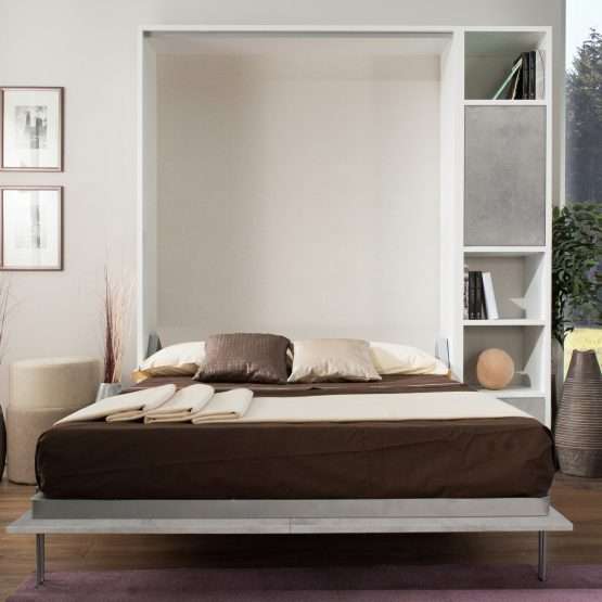 easy bed letto salvaspazio con libreria P1006bice